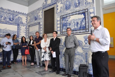 O prefeito Guilherme Gazzola compareceu à apresentação do Instituto Cultural Bubonem